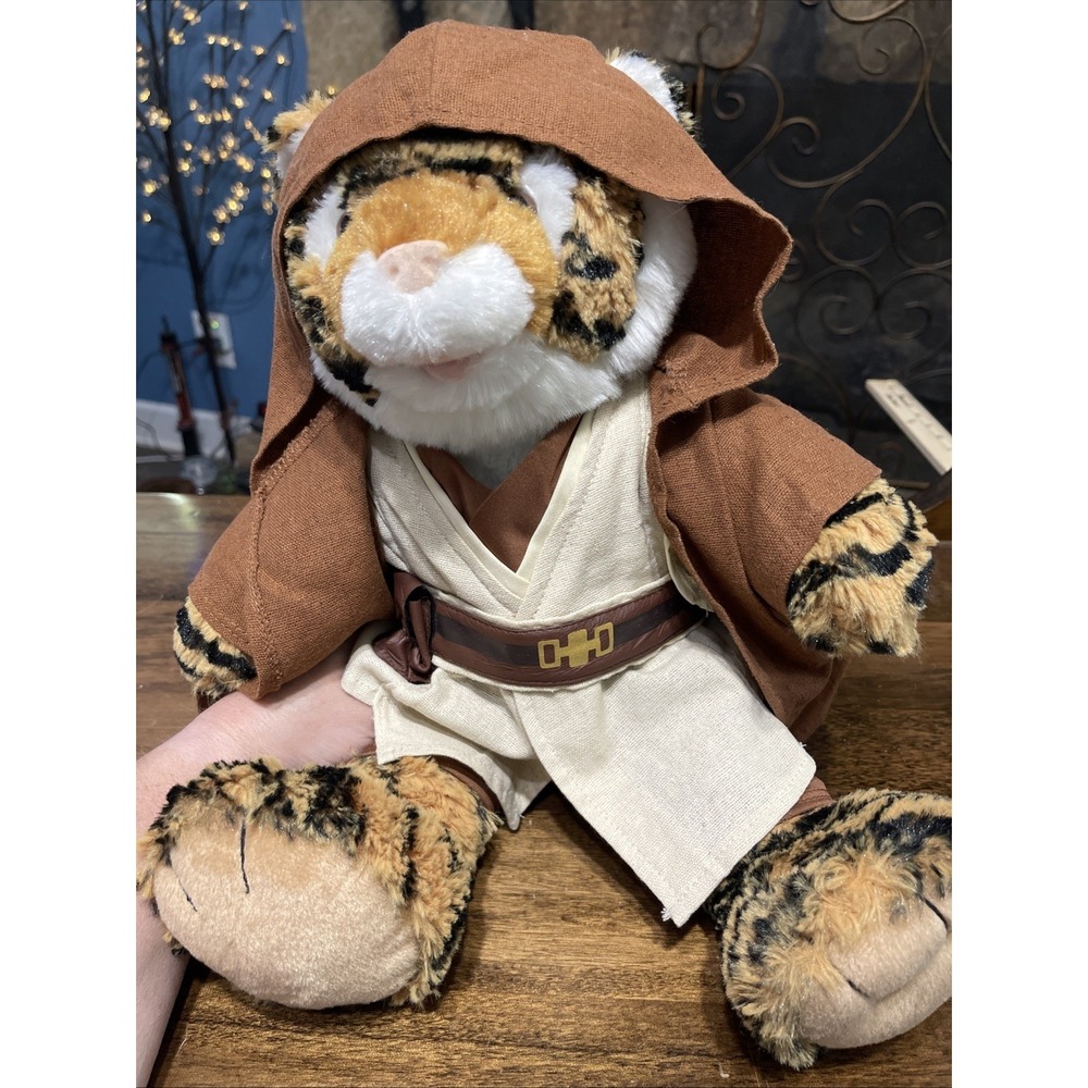 Build-A-Bear Tiger Plush Kids OS Orange Jedi Costume Excellent Stuffed Animal